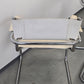 DESIGN FREISCHWINGER Leder Weiß Chrom Stuhl Bauhaus Vintage 60er 70er