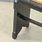 VINTAGE BANK Leder Schwarz Holz geschnitzt Weintrauben Flurbank Spanish Revival