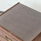 MID CENTURY Samt Nachttische 70er Glas Braun Hollywood Regency Nachtschrank