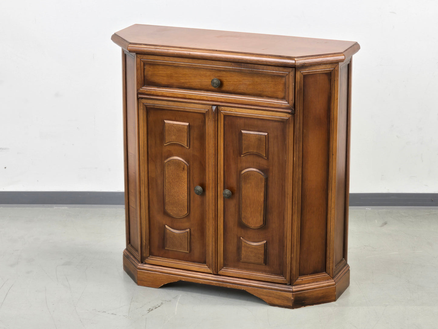 VINTAGE KOMMODE Sideboard Schrank Nussbaum-Optik Rustikal Mid Century Flur