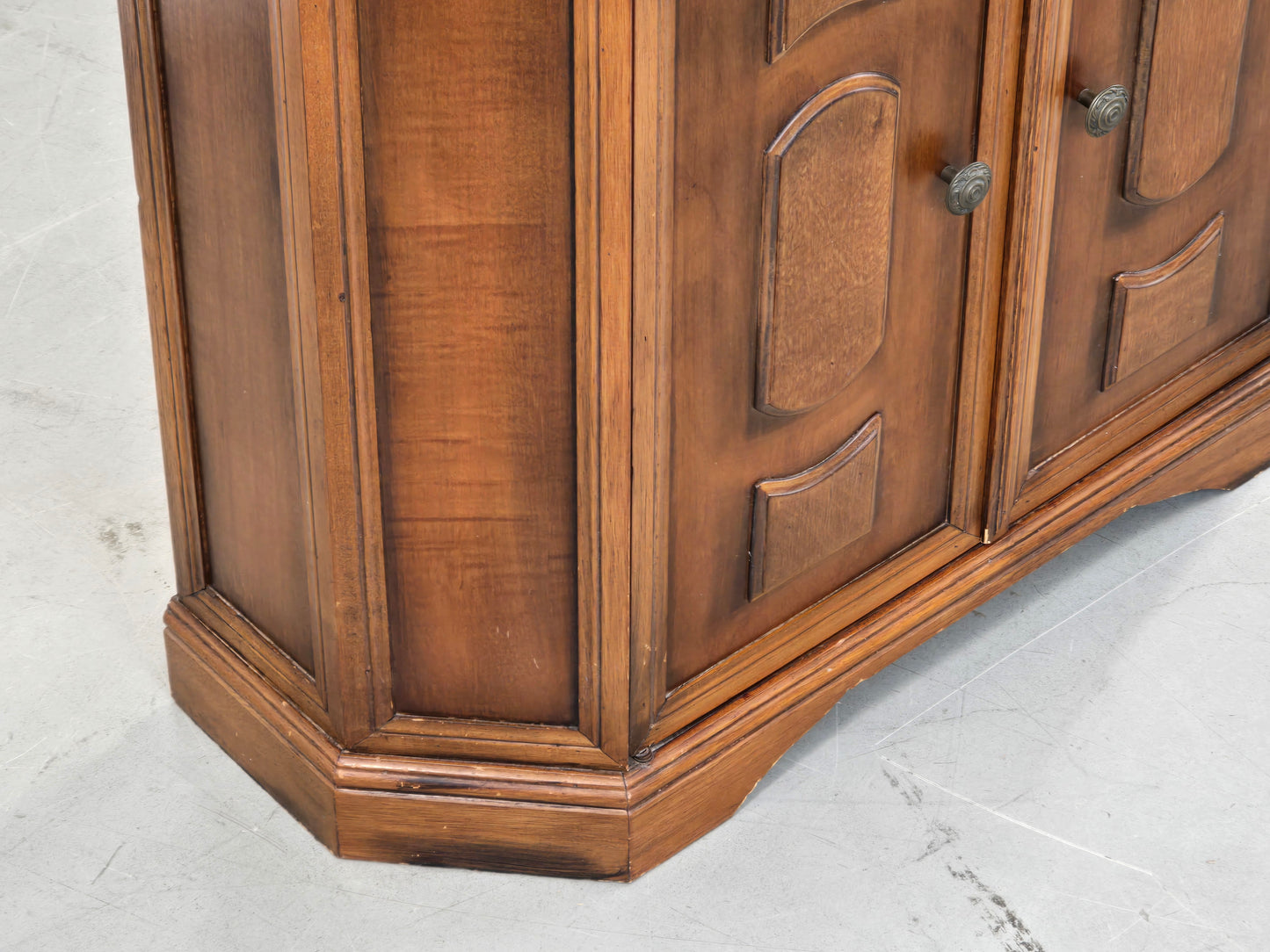 VINTAGE KOMMODE Sideboard Schrank Nussbaum-Optik Rustikal Mid Century Flur