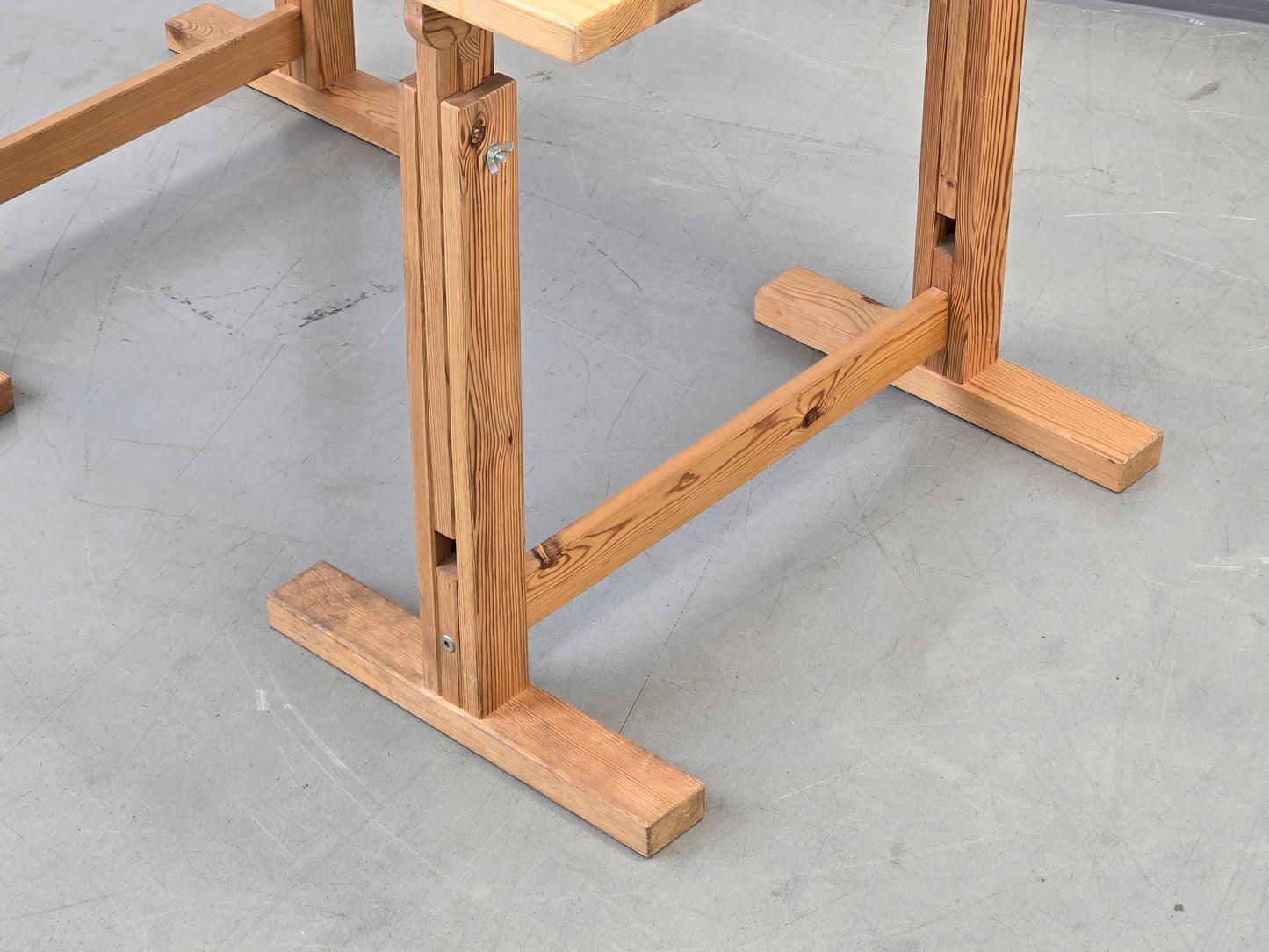 VINTAGE TISCH Esstisch Architektentisch  Kiefer Massiv Höhenverstellbar Schreibtisch