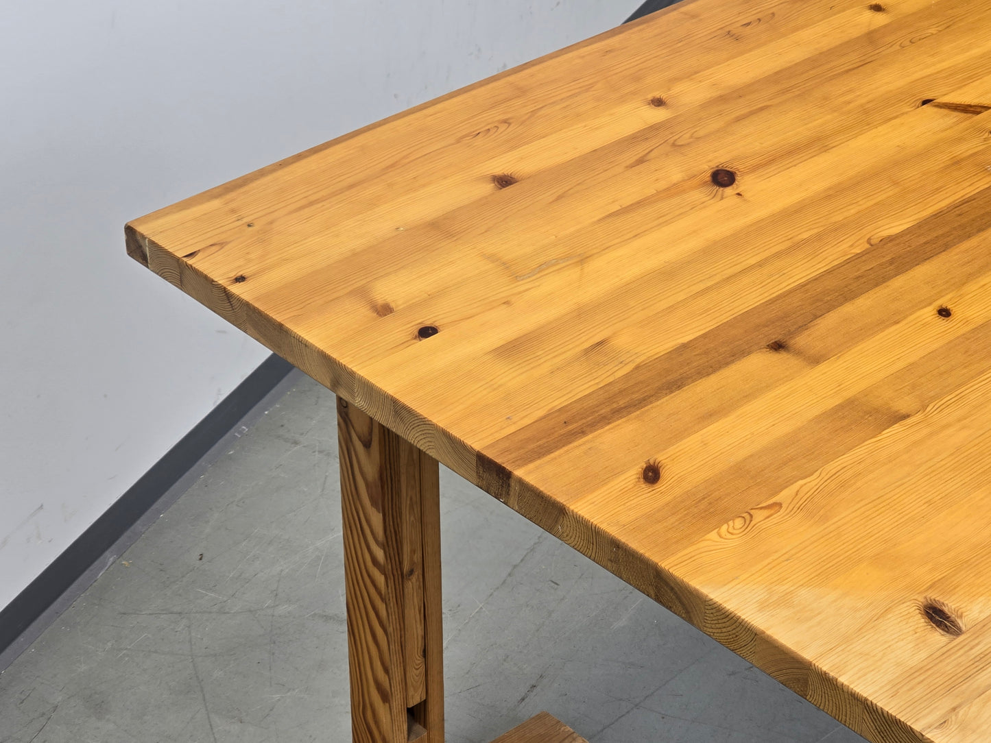 VINTAGE TISCH Esstisch Architektentisch  Kiefer Massiv Höhenverstellbar Schreibtisch