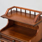 VINTAGE TELEFONSTÄNDER Ablage Beistelltisch 60er Jahre Holz Nachttisch Flurregal antik