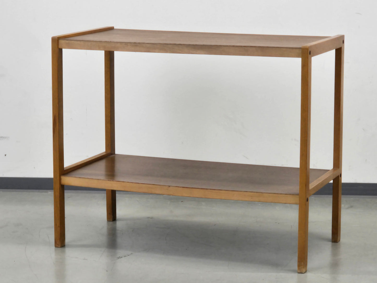 OPAL BEISTELLTISCH 60er Mid Century Nußbaum Vintage Kleinmöbel Regal Tisch