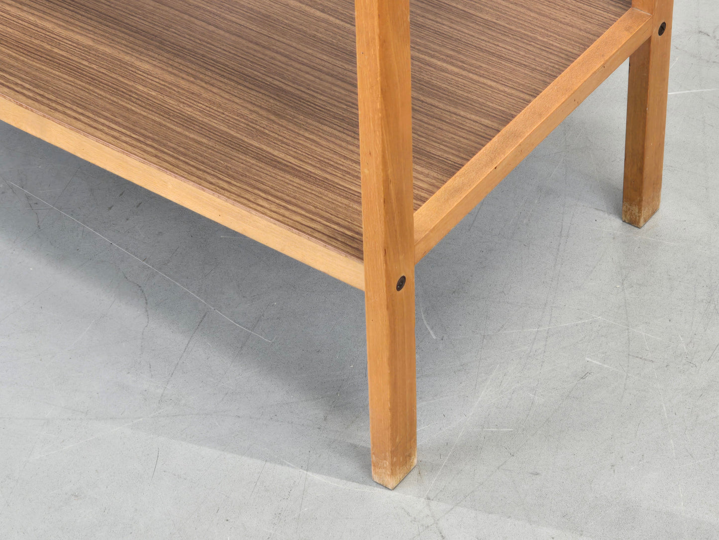 OPAL BEISTELLTISCH 60er Mid Century Nußbaum Vintage Kleinmöbel Regal Tisch
