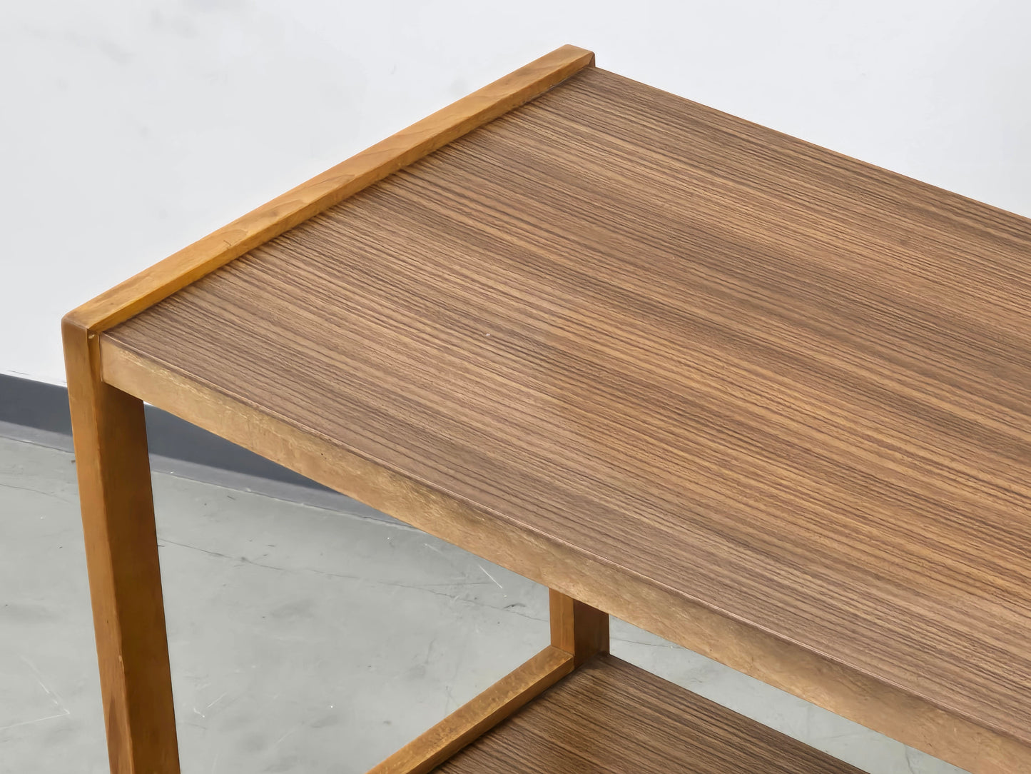 OPAL BEISTELLTISCH 60er Mid Century Nußbaum Vintage Kleinmöbel Regal Tisch