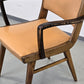VINTAGE ARMLEHNSTUHL Mid Century Design Stuhl Holz Leder 50er 60er