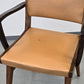 VINTAGE ARMLEHNSTUHL Mid Century Design Stuhl Holz Leder 50er 60er