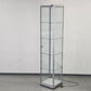 GLASVITRINE BELEUCHTET Vitrine Glas Alu Sammlervitrine Design Display Schloss