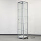 GLASVITRINE BELEUCHTET Vitrine Glas Alu Sammlervitrine Design Display Schloss