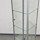 GLASVITRINE BELEUCHTET Vitrine Glas Alu Sammlervitrine Design Display Schloss