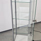 GLASVITRINE BELEUCHTET Vitrine Glas Alu Sammlervitrine Design Display Schloss