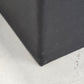 LEDER HOCKER Würfel Vintage Mid Century Design Sitzwürfel Schwarz