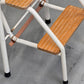 VINTAGE TRITTLEITER HOCKER Klapphocker Küchenhilfe Metall Holz Weiß Leiter
