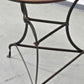 FRANZÖSISCHER BISTROTISCH Vintage Eisen Outdoor Garten Balkon Beistelltisch Guéridon Rustikal 30er