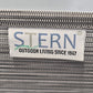 STERN OUTDOOR Klappstuhl Gartenstuhl Cardiff Anthrazit Textilen Design