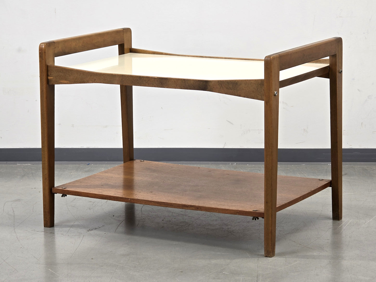 VINTAGE BEISTELLTISCH Mid Century Holz Servierwagen 60er Jahre Retro Teetisch
