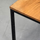 DESIGN BEISTELLTISCH Vintage 60er Jahre Industrie Loft Holz Metall Quadratisch