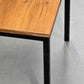 DESIGN BEISTELLTISCH Vintage 60er Jahre Industrie Loft Holz Metall Quadratisch