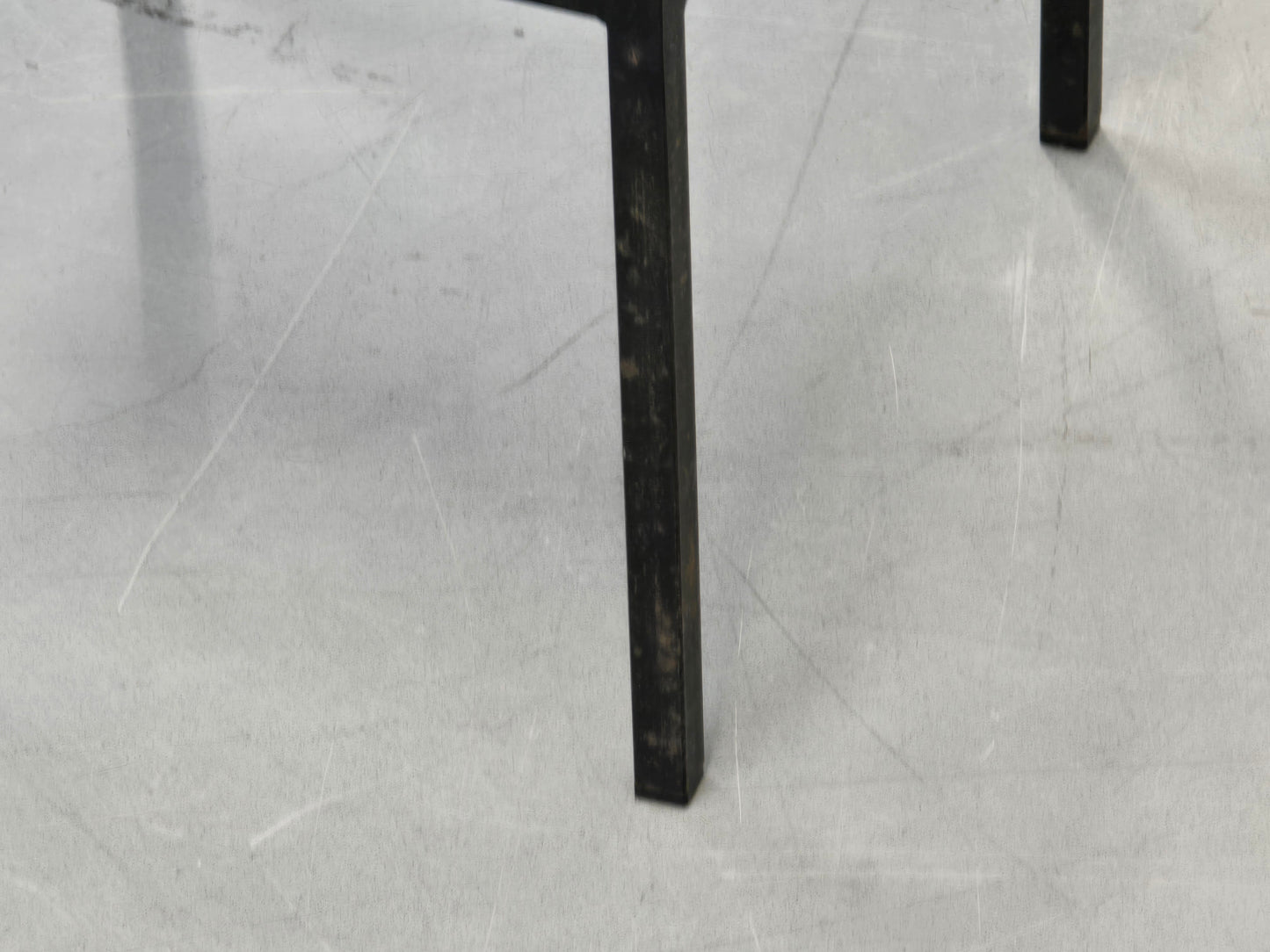 DESIGN BEISTELLTISCH Vintage 60er Jahre Industrie Loft Holz Metall Quadratisch
