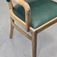 VINTAGE ARMLEHNSTUHL Mid Century Stuhl Grün Eiche Retro Schreibtischstuhl