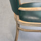 VINTAGE ARMLEHNSTUHL Mid Century Stuhl Grün Eiche Retro Schreibtischstuhl