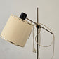 VINTAGE STEHLAMPE 60er Jahre Chrom Holz Design Retro Mid Century Lampe