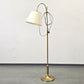VINTAGE STEHLAMPE Messing Gold Bogenlampe Mid Century 70er Jahre Design Retro