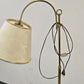 VINTAGE STEHLAMPE Messing Gold Bogenlampe Mid Century 70er Jahre Design Retro
