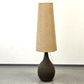 VINTAGE STEHLAMPE Mid Century Keramik Fat Lava Brutalist 60er Jute Boho XL