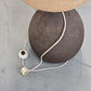 VINTAGE STEHLAMPE Mid Century Keramik Fat Lava Brutalist 60er Jute Boho XL