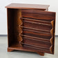 VINTAGE SCHUHSCHRANK Mid Century Kommode 60er Jahre Design Schuhkipper Holz Retro