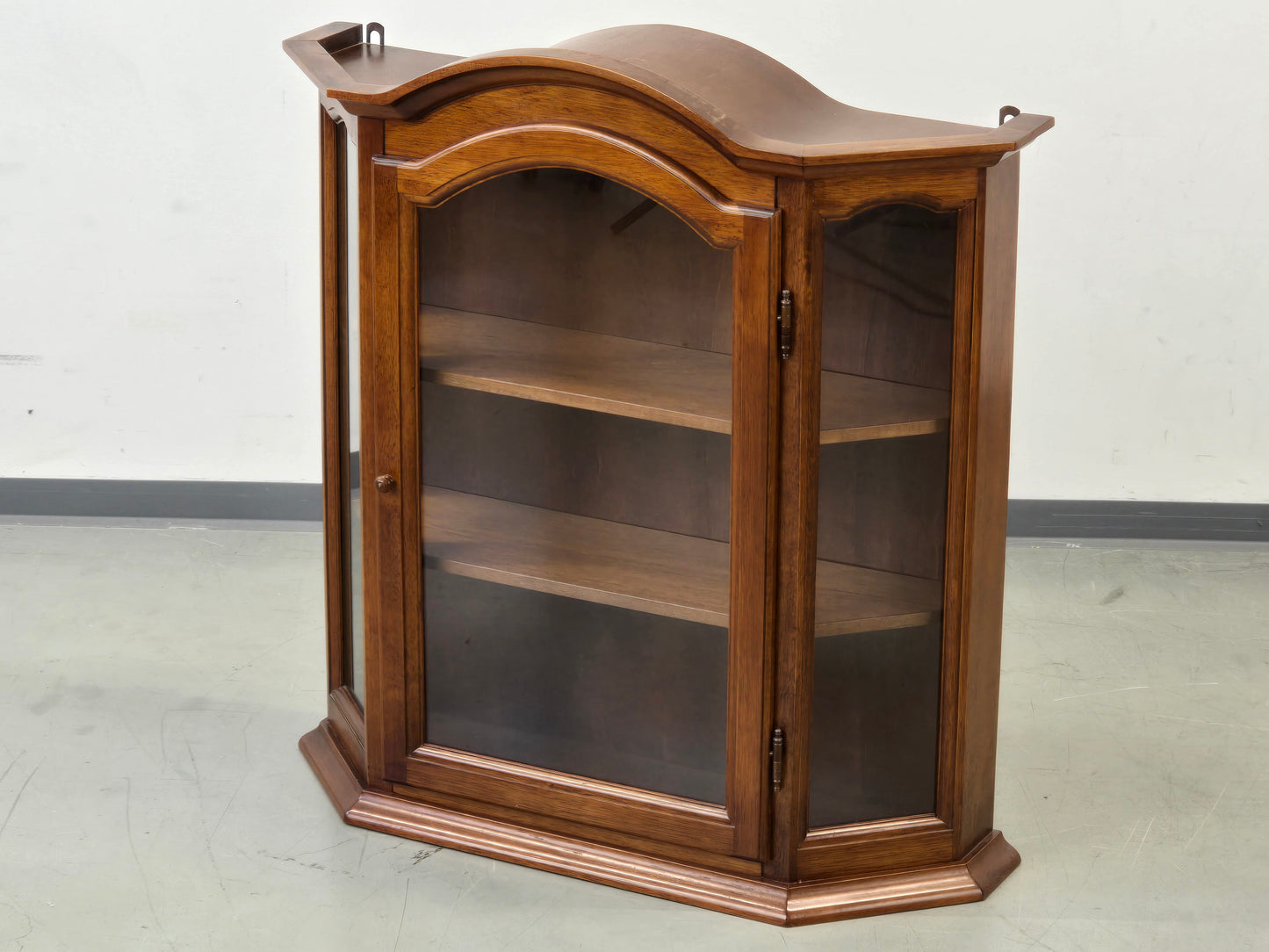 VINTAGE WANDVITRINE massiv Hängevitrine Glasvitrine kommode Landhaus 60er