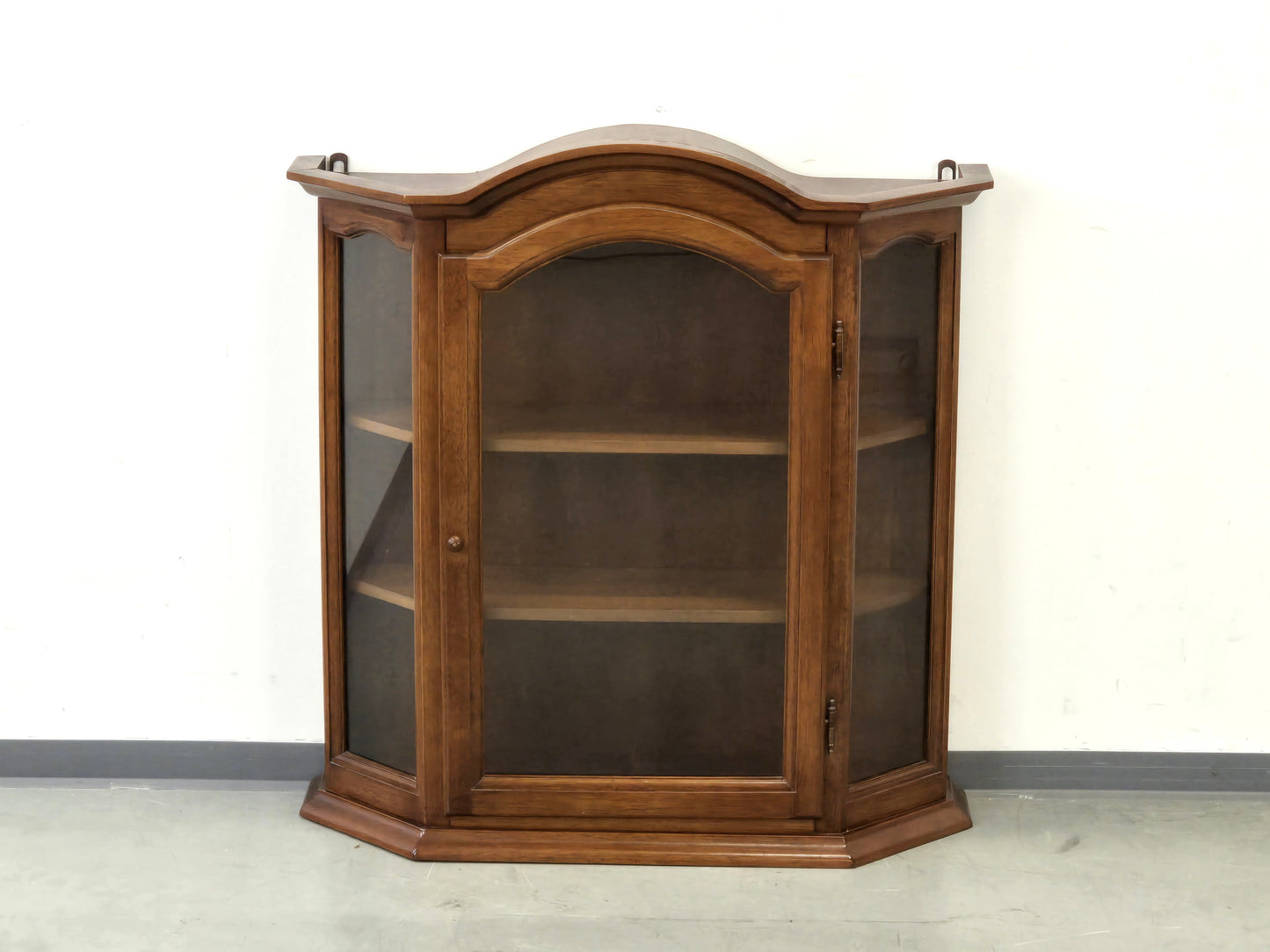 VINTAGE WANDVITRINE massiv Hängevitrine Glasvitrine kommode Landhaus 60er