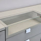 HÜLSTA XELO Sideboard Weiß Glas Kommode Design Highboard 226cm Vitrine Modern