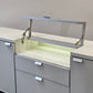 HÜLSTA XELO Sideboard Weiß Glas Kommode Design Highboard 226cm Vitrine Modern