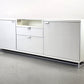 HÜLSTA XELO Sideboard Weiß Glas Kommode Design Highboard 226cm Vitrine Modern