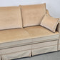 VINTAGE SCHLAFSOFA Samt Beige Daybed 60er 70er Design Sofa Retro Couch