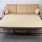 VINTAGE SCHLAFSOFA Samt Beige Daybed 60er 70er Design Sofa Retro Couch