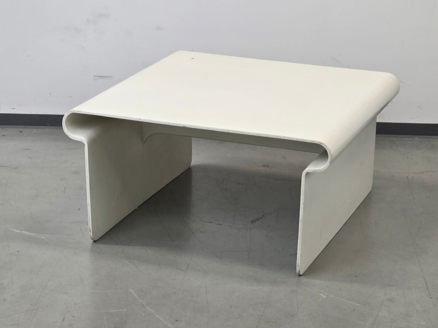 ROCHE BOBOIS Design Couchtisch Mario Bellini Stil 70er Vintage Lack Weiß