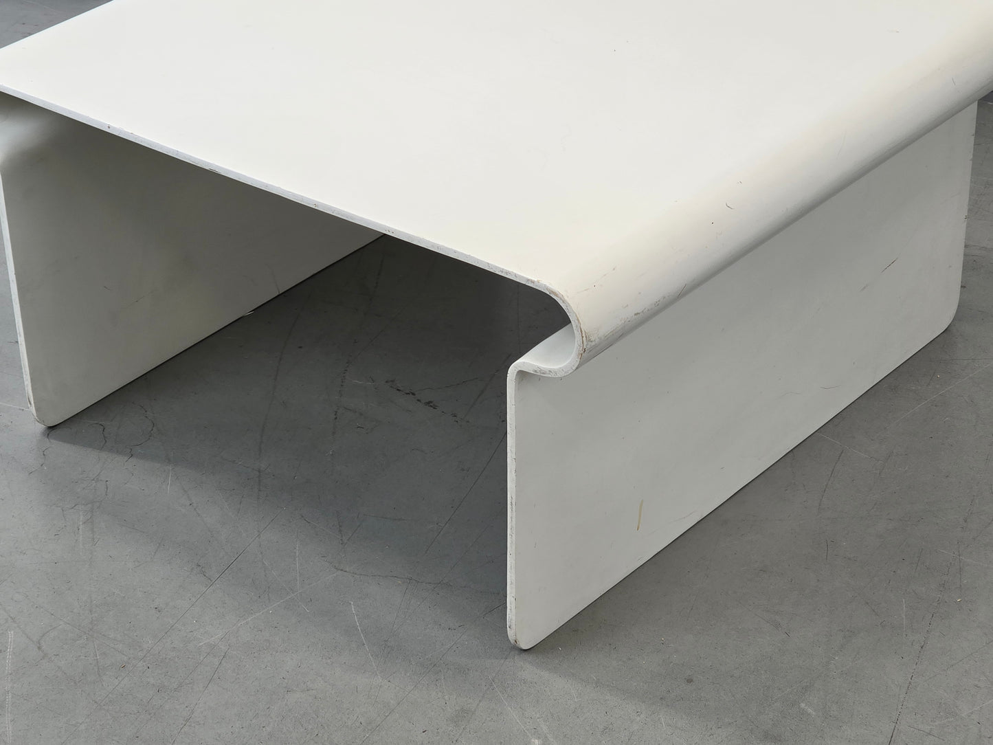 ROCHE BOBOIS Design Couchtisch Mario Bellini Stil 70er Vintage Lack Weiß
