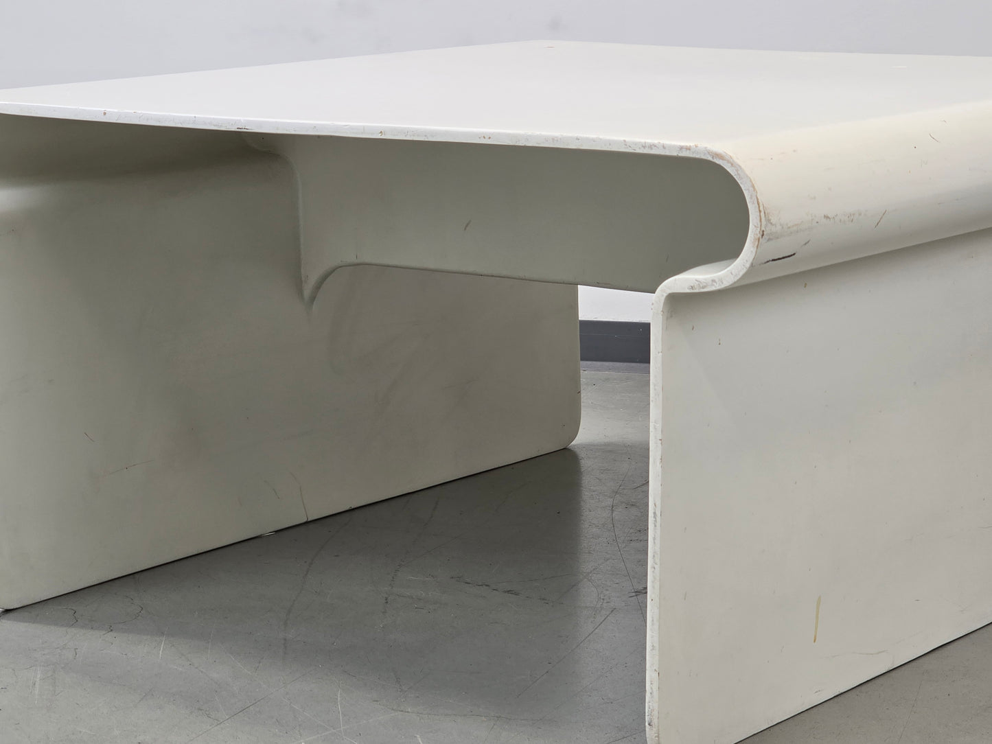 ROCHE BOBOIS Design Couchtisch Mario Bellini Stil 70er Vintage Lack Weiß