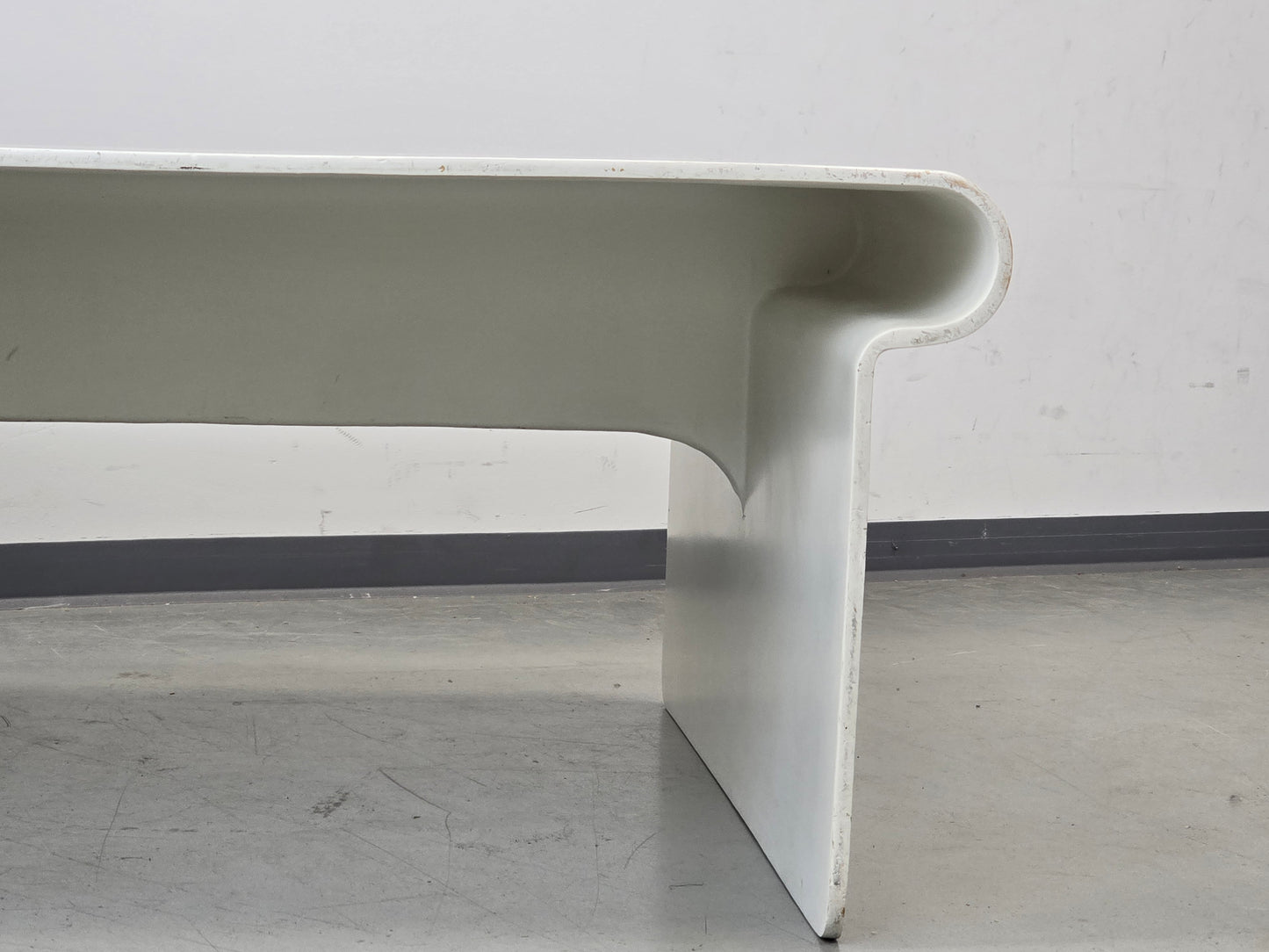 ROCHE BOBOIS Design Couchtisch Mario Bellini Stil 70er Vintage Lack Weiß