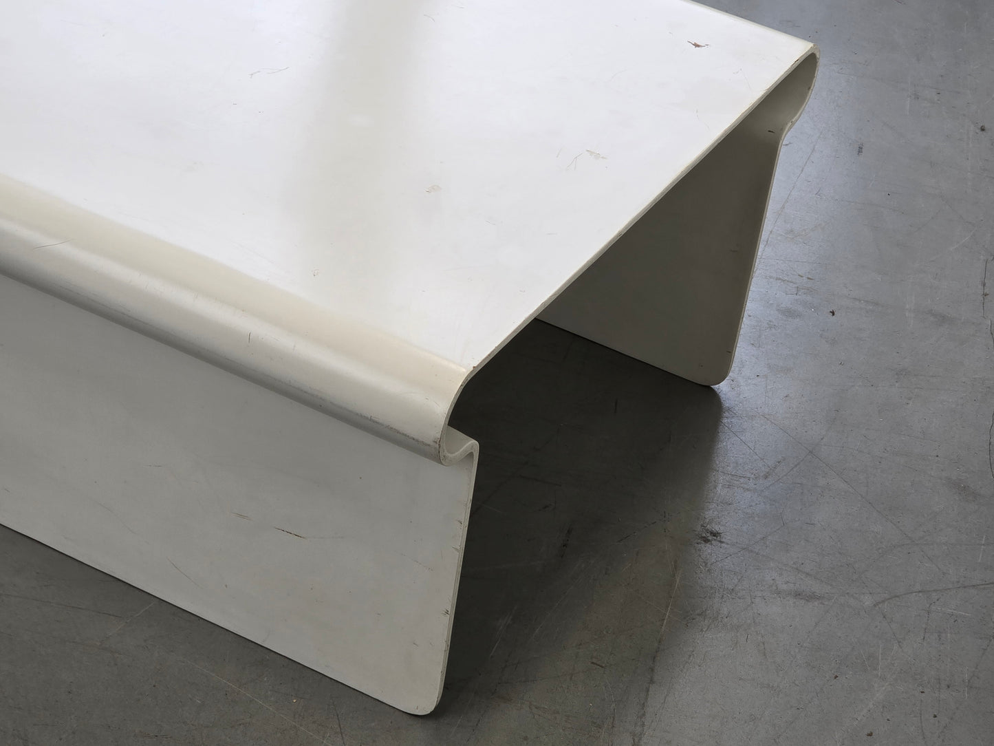 ROCHE BOBOIS Design Couchtisch Mario Bellini Stil 70er Vintage Lack Weiß
