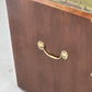 CAMPAIGN CHEST Aktenschrank Leder Messing Sideboard Kommode Vintage Holz