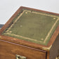 CAMPAIGN CHEST Aktenschrank Leder Messing Sideboard Kommode Vintage Holz