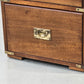 CAMPAIGN CHEST Aktenschrank Leder Messing Sideboard Kommode Vintage Holz