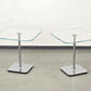 JOOP! BEISTELLTISCH Glas Chrom Couchtisch Nachttisch Modern Design Luxus