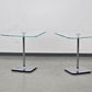 JOOP! BEISTELLTISCH Glas Chrom Couchtisch Nachttisch Modern Design Luxus